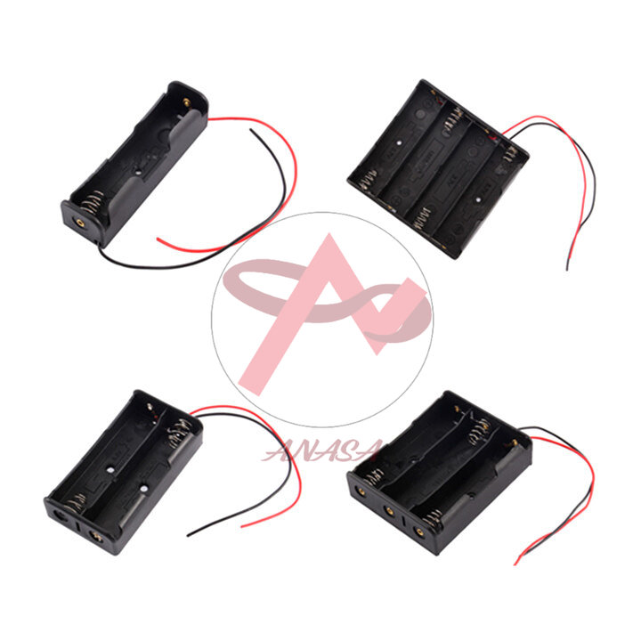 Đế Pin 18650 Có Dây (Đấu Nối Tiếp) 2 Pin