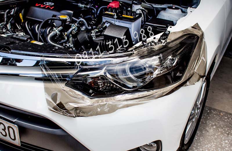 Decal dán đèn xe 3 lớp