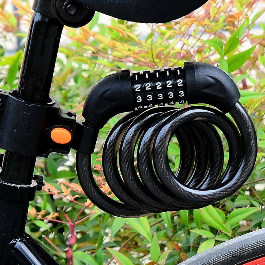 Khóa dây 5 Số Đổi Mật khẩu dài 1,2m
