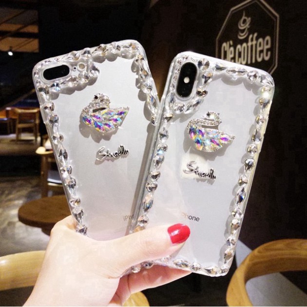 Ốp đính đá Thiên Nga Iphone 6/6p/7/7p/X/Xsmax ❤️ !