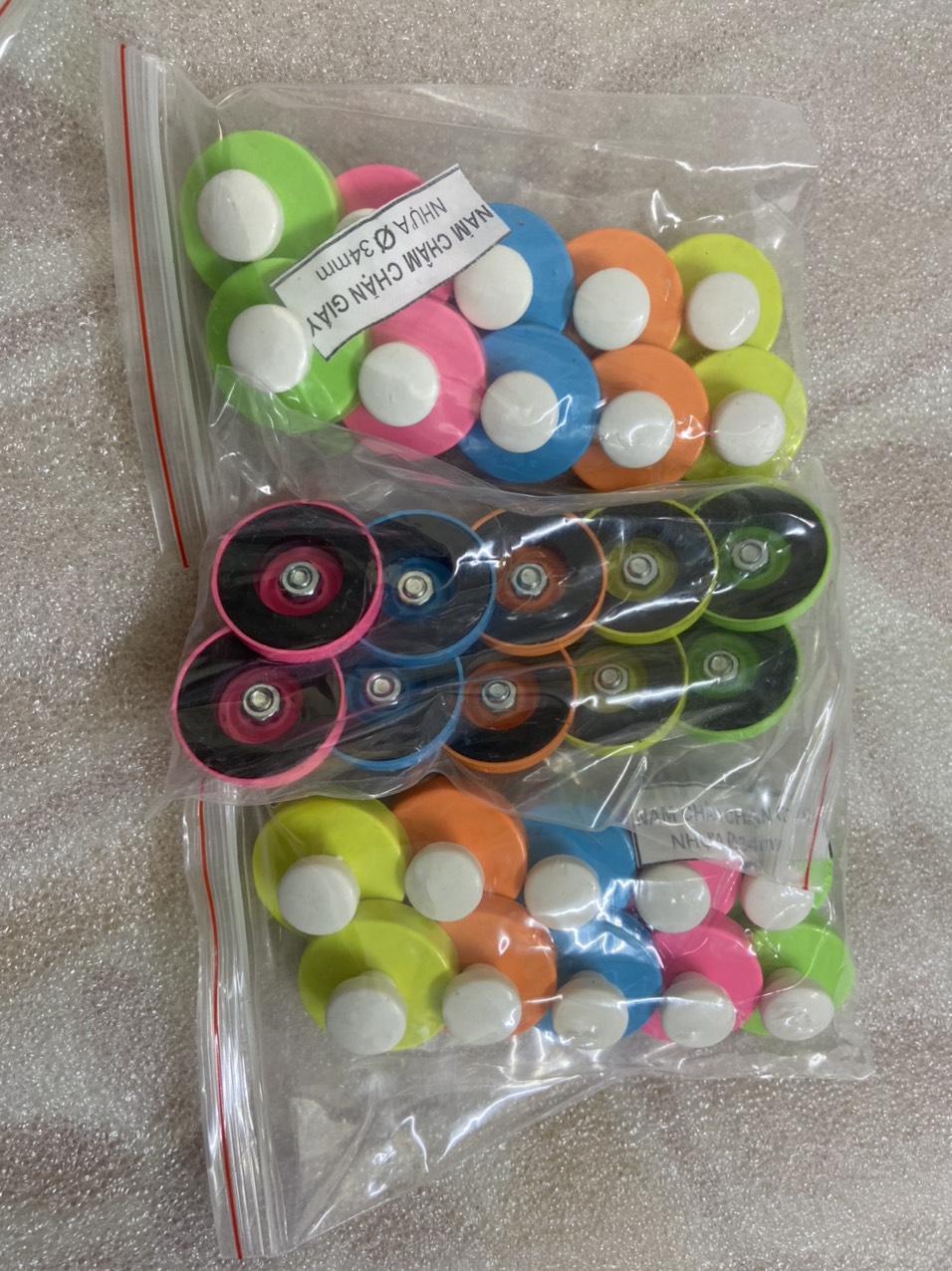 ( com bo ) 10 viên nam châm đính bảng phi 34mm