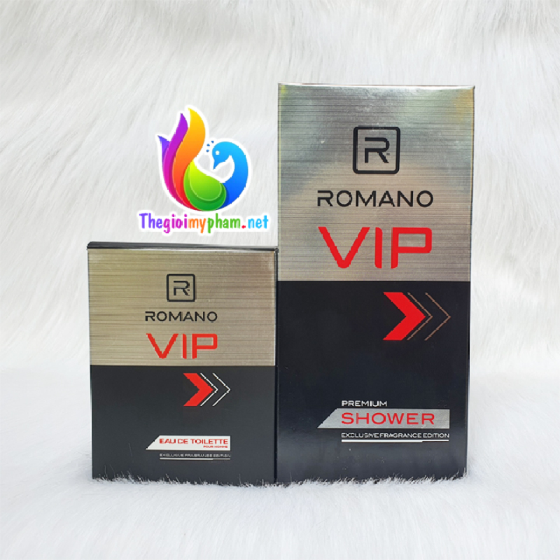 Nước Hoa Nam Romano VIP 50ml + Tặng Sữa Tắm Hương Nước Hoa Romano VIP 180g