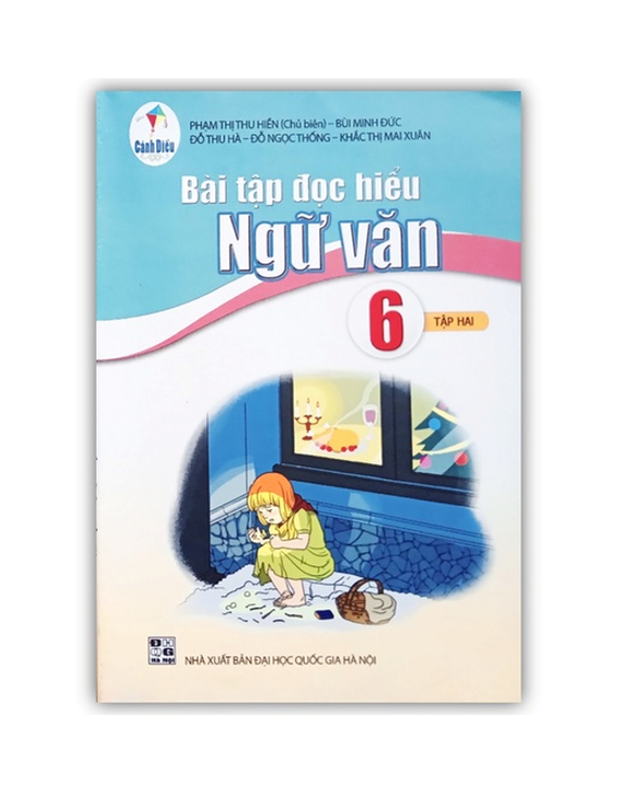 Sách - Combo Bài tập đọc hiểu ngữ văn 6 - tập 1 + 2 ( Cánh Diều )