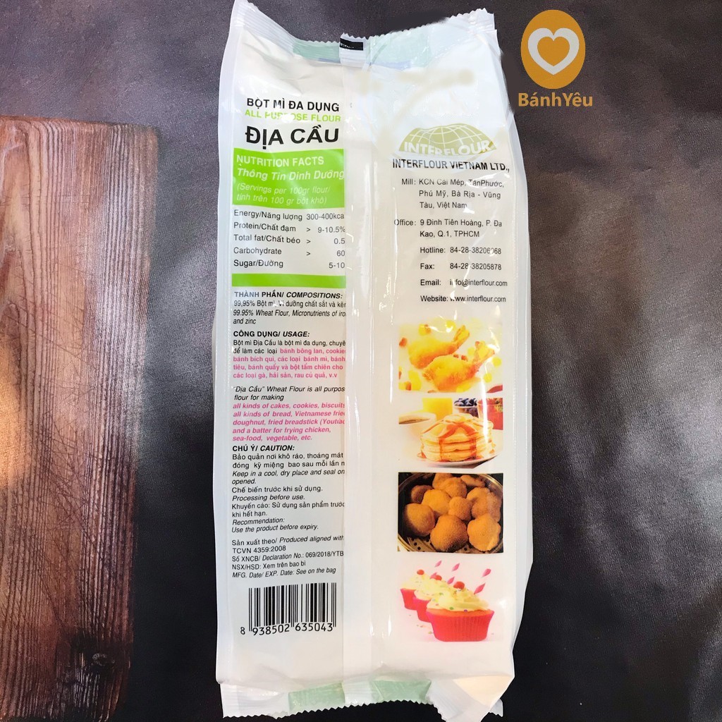 Bột Mì Đa Dụng dia cau dùng làm bánh