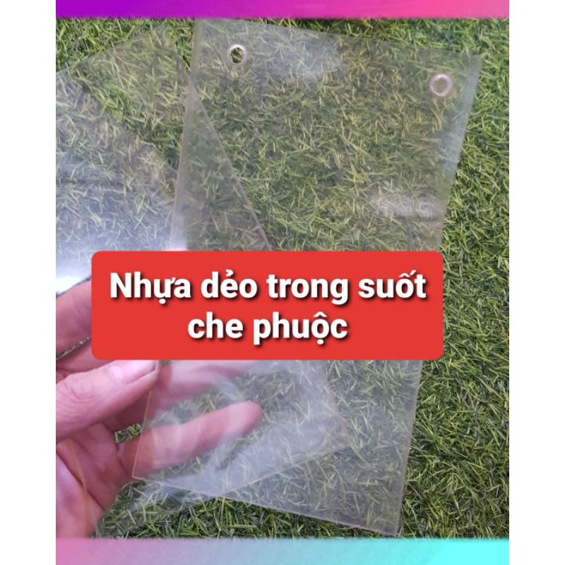 Nhựa Dẻo Chắn Bùn Trong Suốt Thay Thế Mica Che Phuộc Sau Ex/Winner/Satria