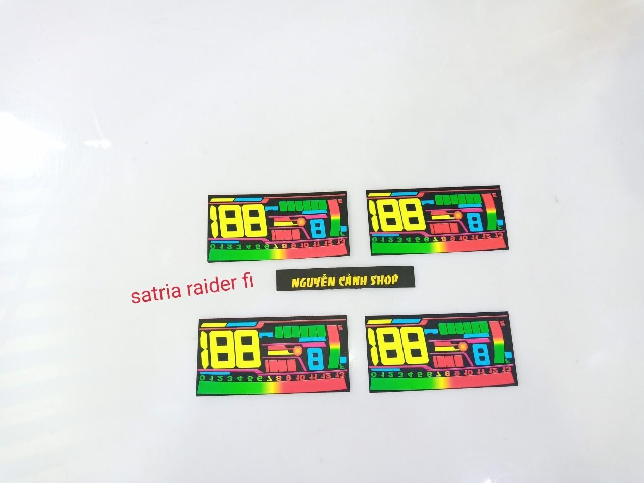 Miếng dán mặt đồng hồ led raider fi satria