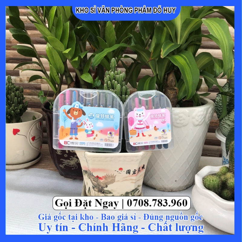 Bút sáp vặn nhiều màu