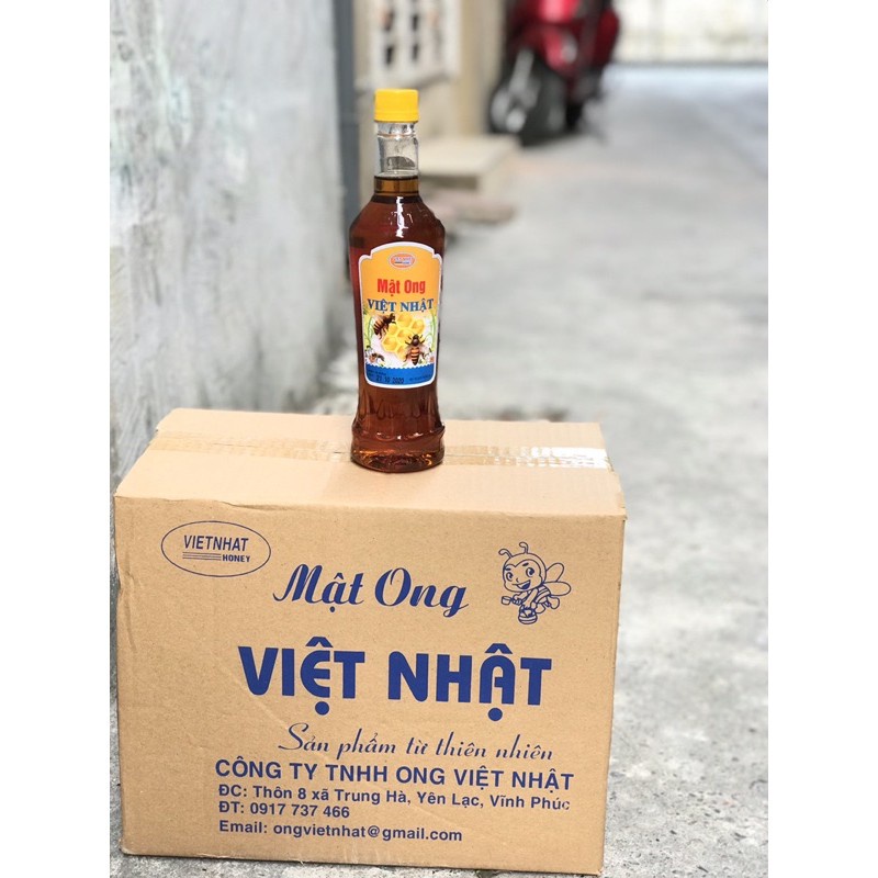 Mật ong Việt Nhật 800g, mật ong nguyên chất