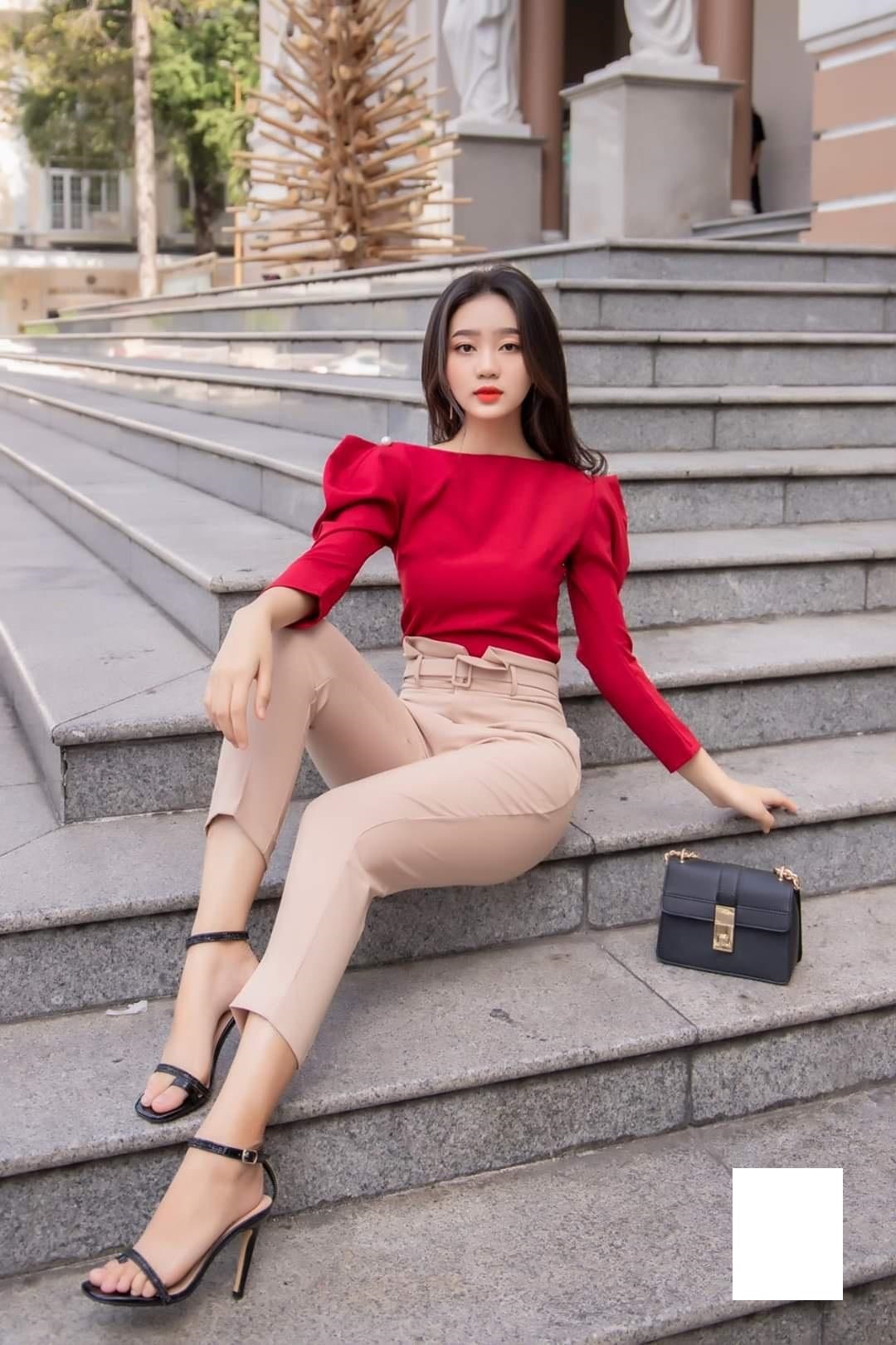 [HCM]ÁO CỔ THUYỀN TAY PHỒNG MYNA