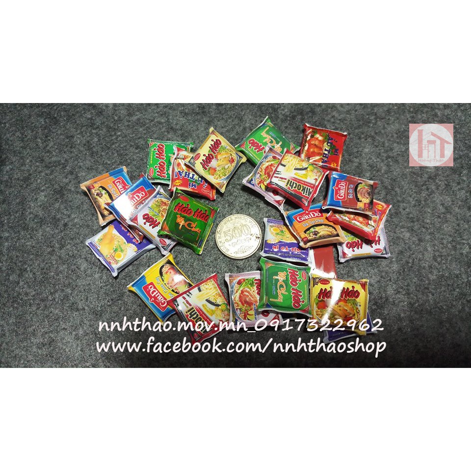 Đồ Tý Hon Trang Trí Mô Hình, Búp Bê_Mì Gói