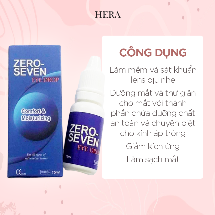 Nước nhỏ mắt đeo lens Hàn Quốc Zero Seven