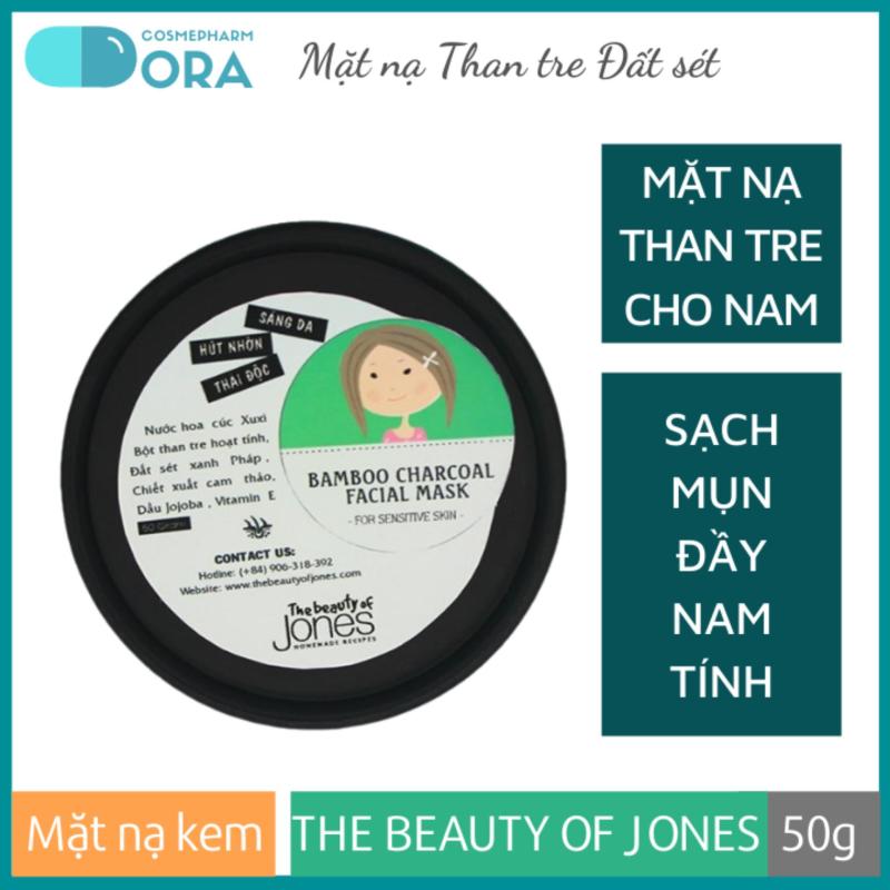 Mặt nạ Than tre Đất sét cho nam Bamboo Charcoal Facial Mask 50g giá rẻ