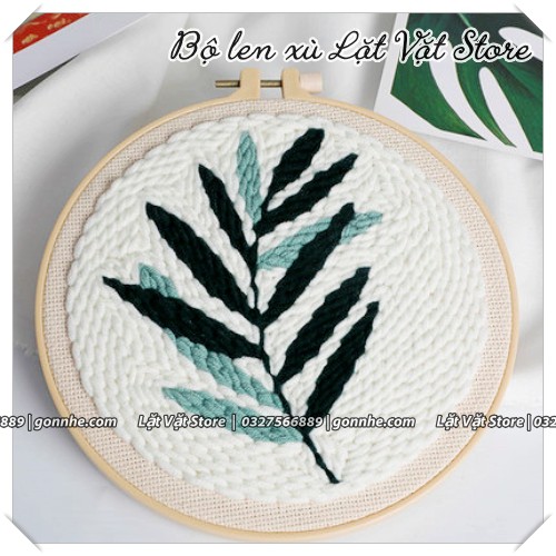 [HCM]Bộ Thêu Len Xù Trang Trí Decor rất đẹp - Punch Needle - Có Video hướng dẫn cơ bản