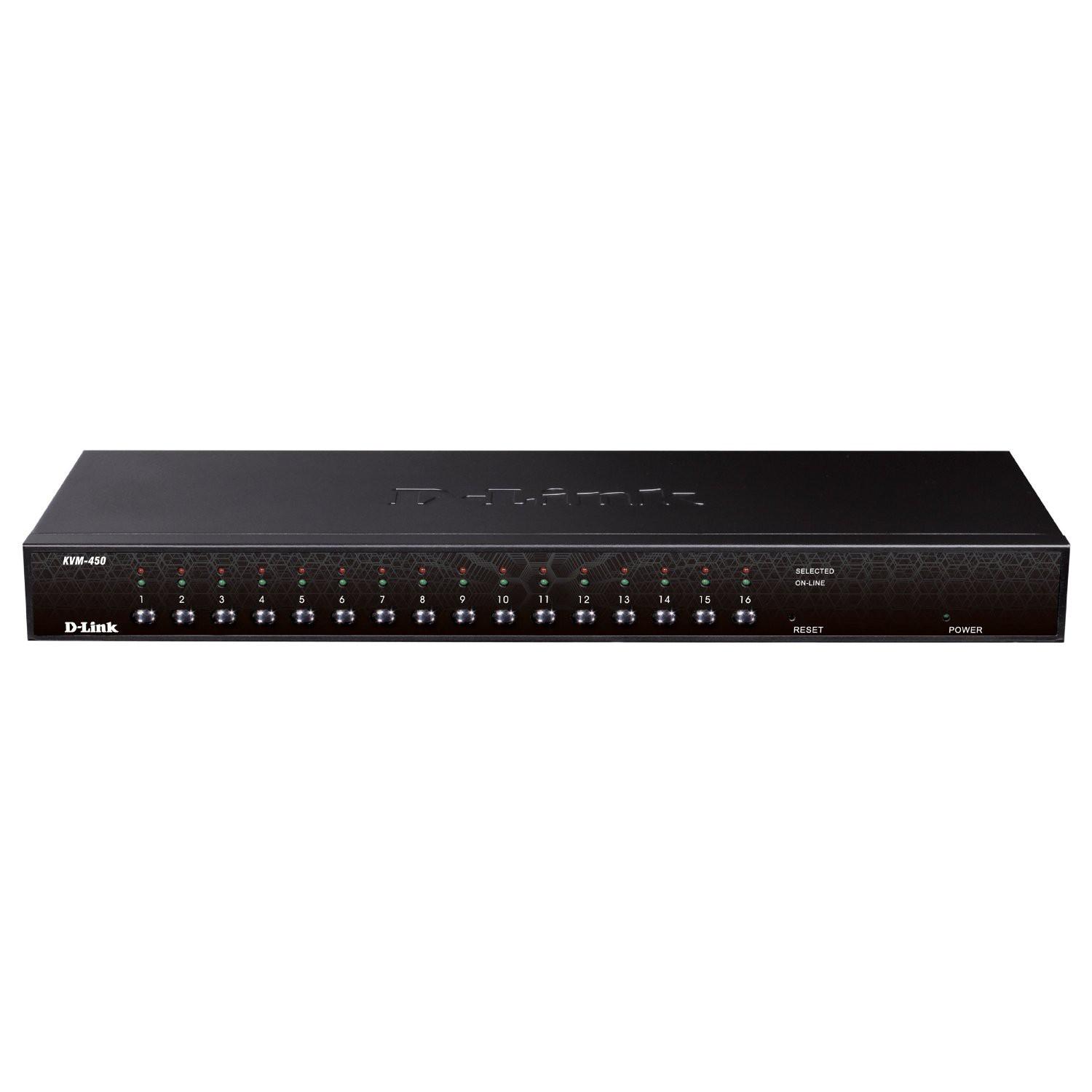 Công tắc kết nối KVM Switch USB 16 cổng D-LINK KVM-450