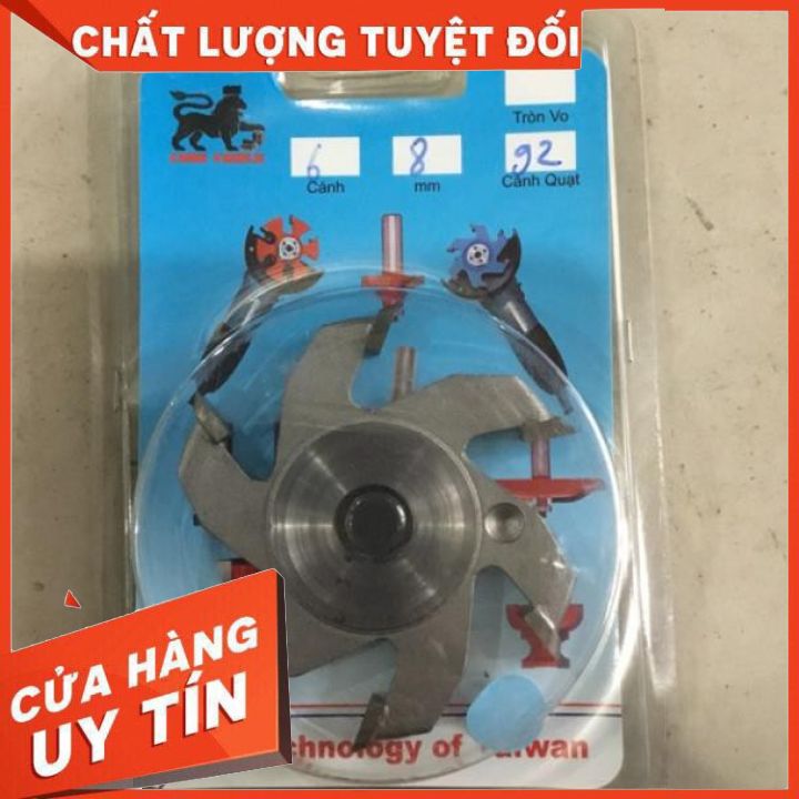 [Chính Hãng] Lưỡi phay gỗ 6 cánh dày 8mm dùng cho máy mài góc 100