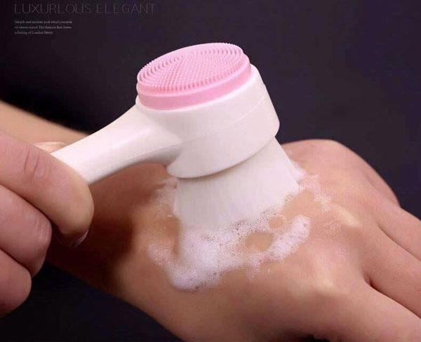 Cọ Rửa Mặt 2 Đầu