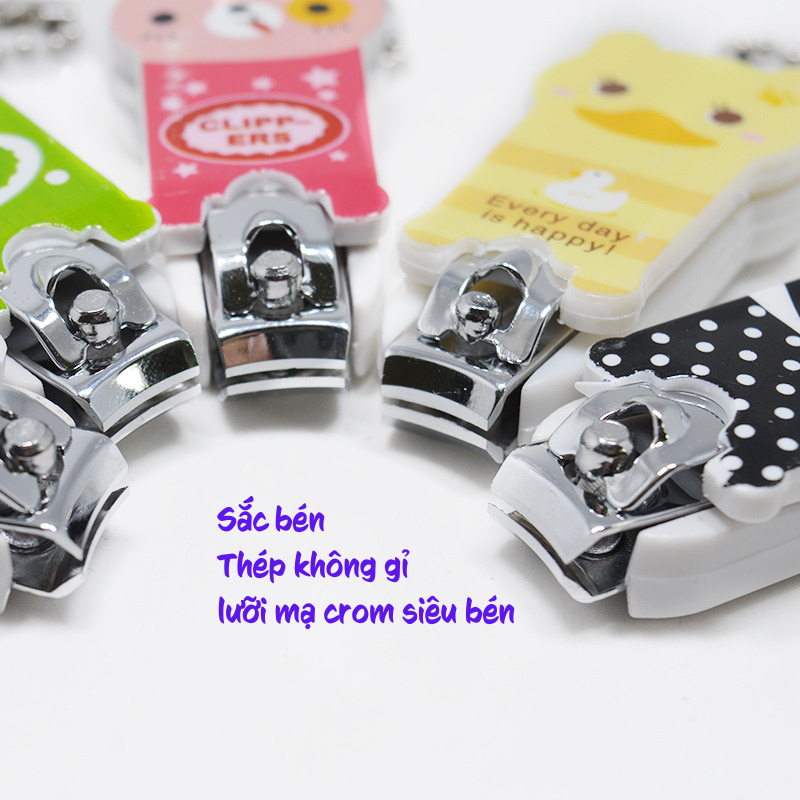 Bấm móng tay hình thú sắc màu đáng yêu