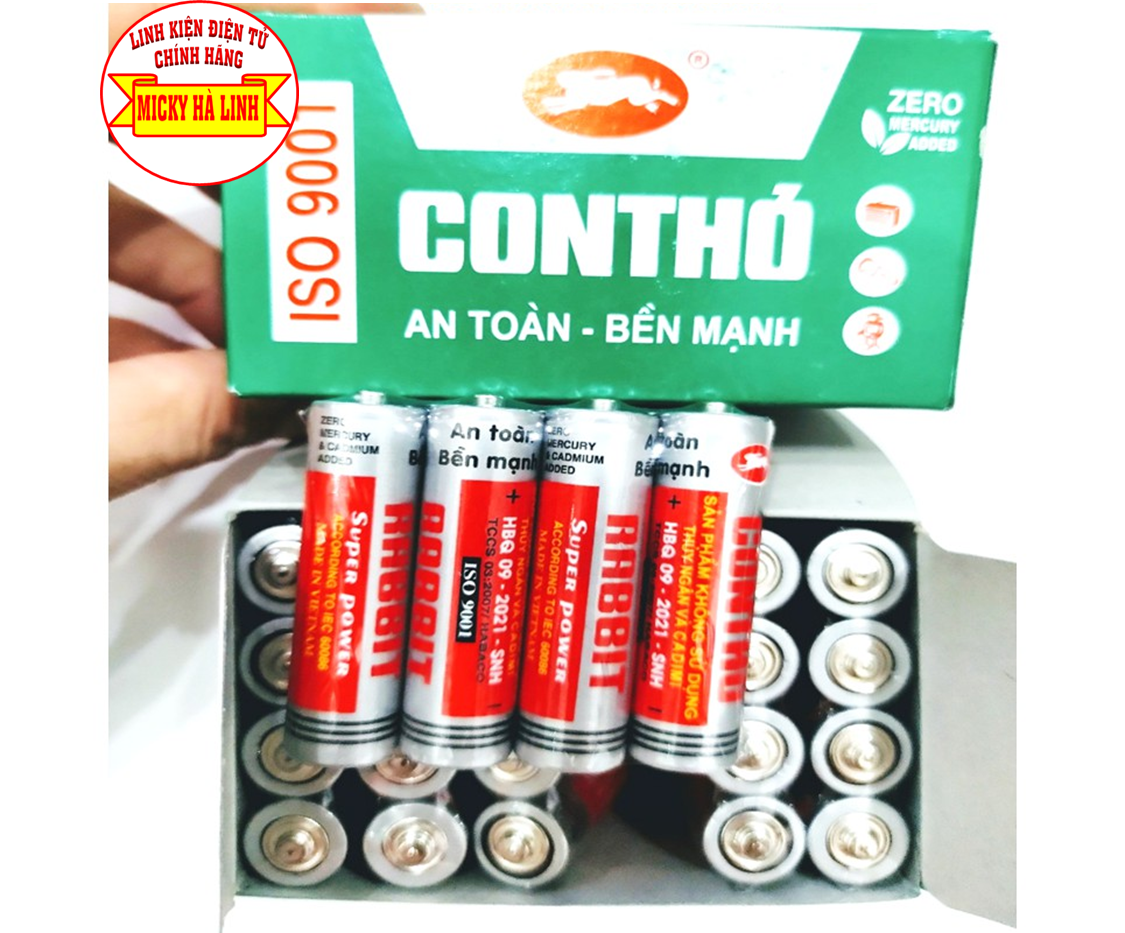 Pin con thỏ loại lớn 2a an toàn bền vững - đạt tiêu chuẩn is0 9001