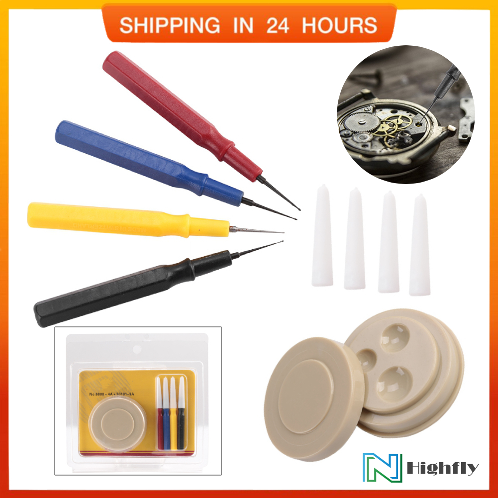 Watchmaker Repair Tool Professional Watch Oiler Set 1 Oil Cup 4 Oil Pen Assortment Kit