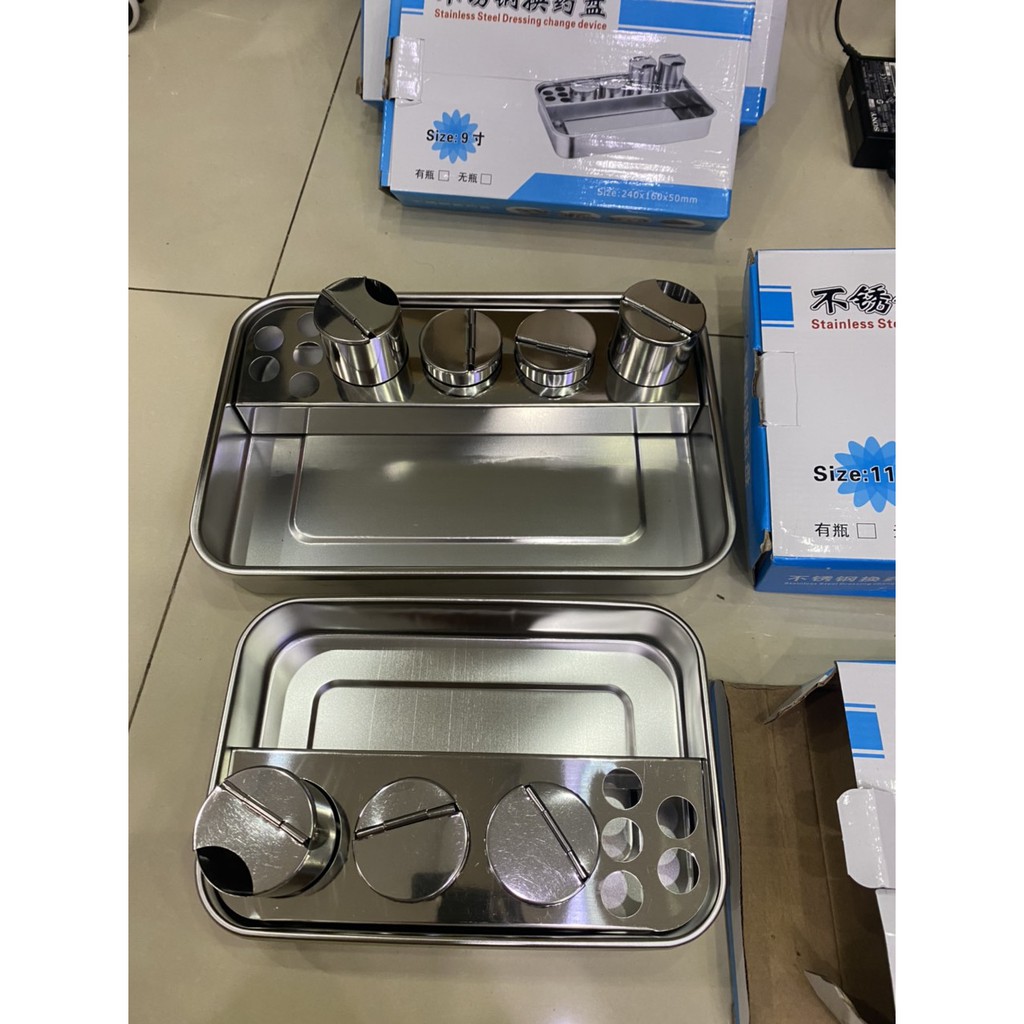 Khay Đựng Dụng Cụ Y Tế, Spa Inox Đa Năng