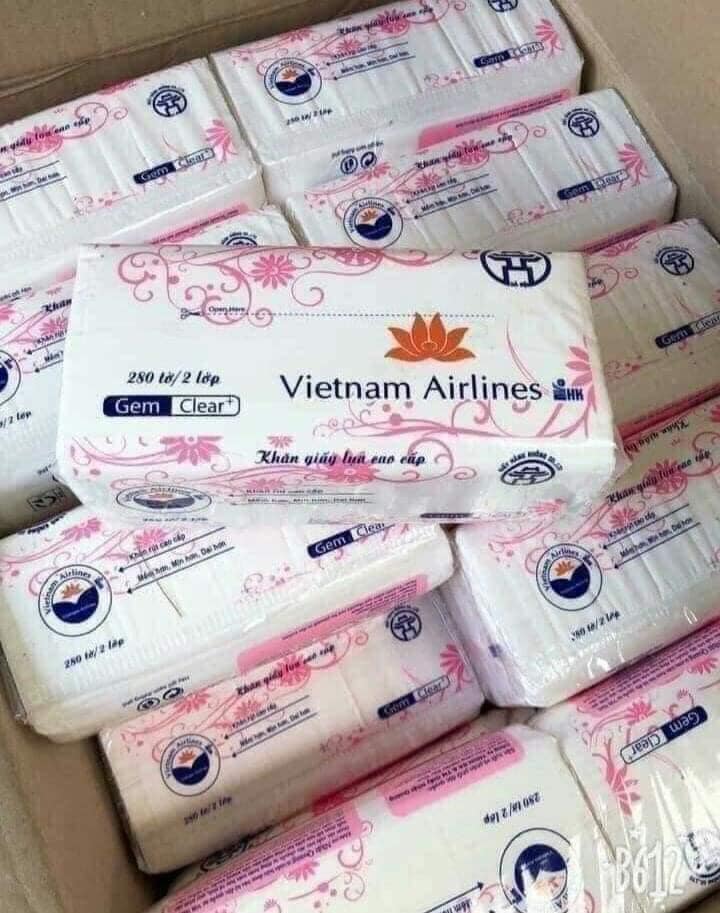 bịch giấy rút, mềm, min 300 tờ 2 lớp