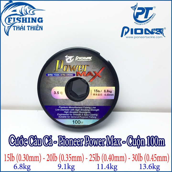 [HCM]Cước câu cá Pioner PowerMax Cuộn 100m