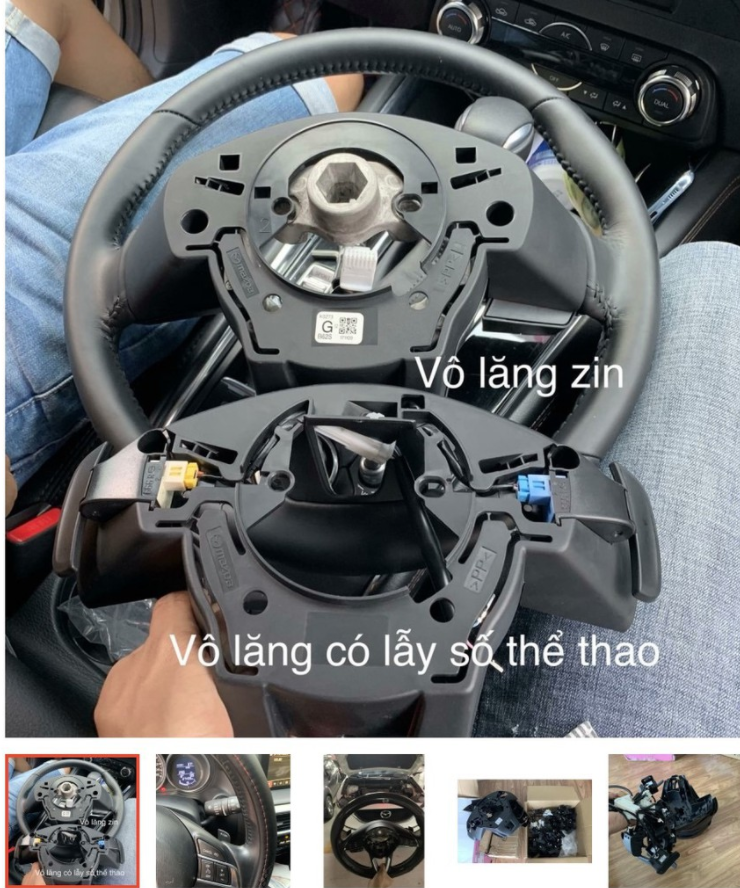 Lẫy chuyển số trên vô lăng Mazda 2 Cx5 Cx8