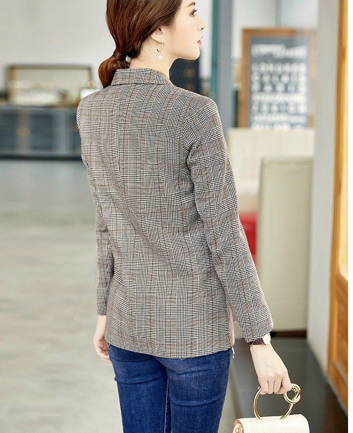 ÁO KHOÁC VEST NỮ SỌC CARO CAO CẤP