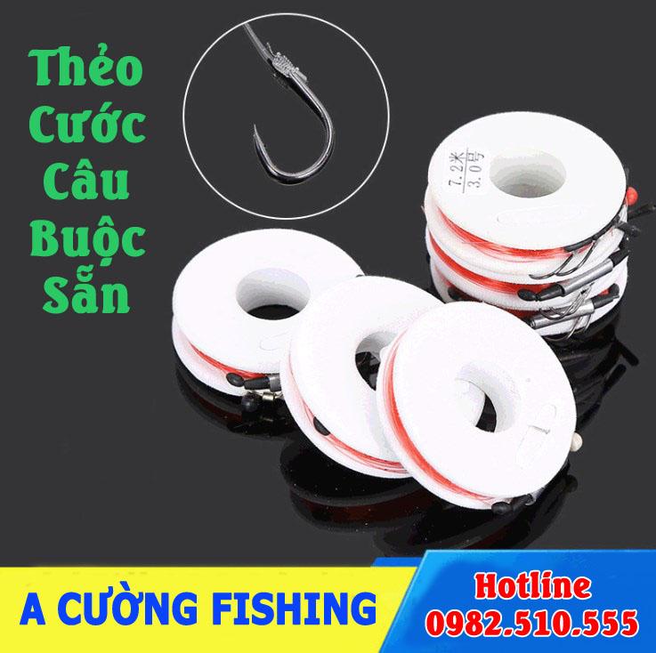 Thẻo cước câu cá buộc sẵn câu đơn, câu đài