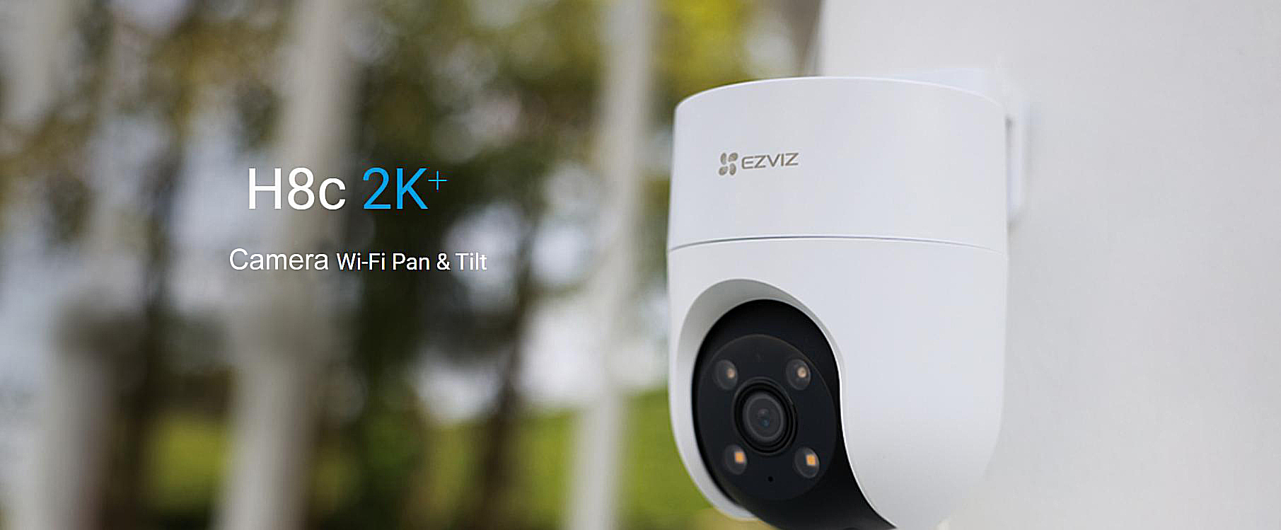 Camera ngoài trời wifi xoay Ezviz H8c 2K+ 4mp auto zoom tracking