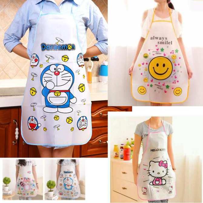 (XẢ RẺ) combo 2 tạp dề chống thấm nhà bếp họa tiết siêu dễ thương