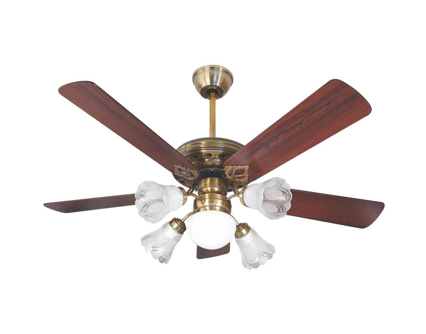 QUẠT TRẦN ĐÈN CÁNH GỖ KIM THUẬN PHONG BT508 (Hàng chính hãng)