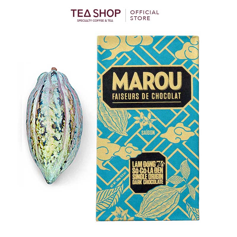 [SET 6 Thanh MAROU Single Origin Mini] Socola đen nguyên chất (6 x 24g)