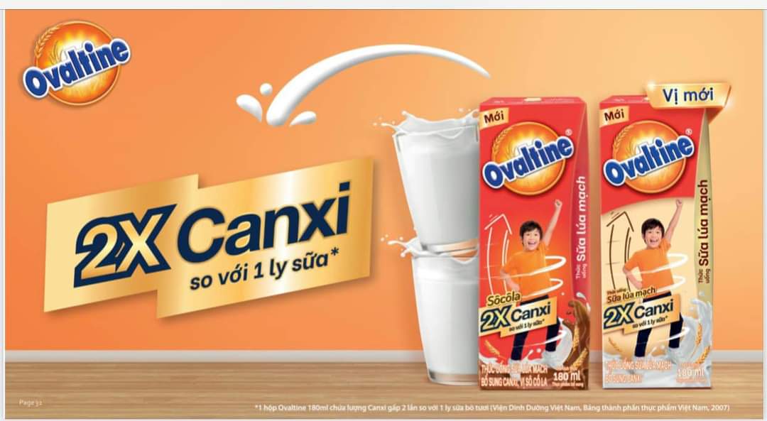 Sữa OVALTINE socola lúa mạch canxi cao