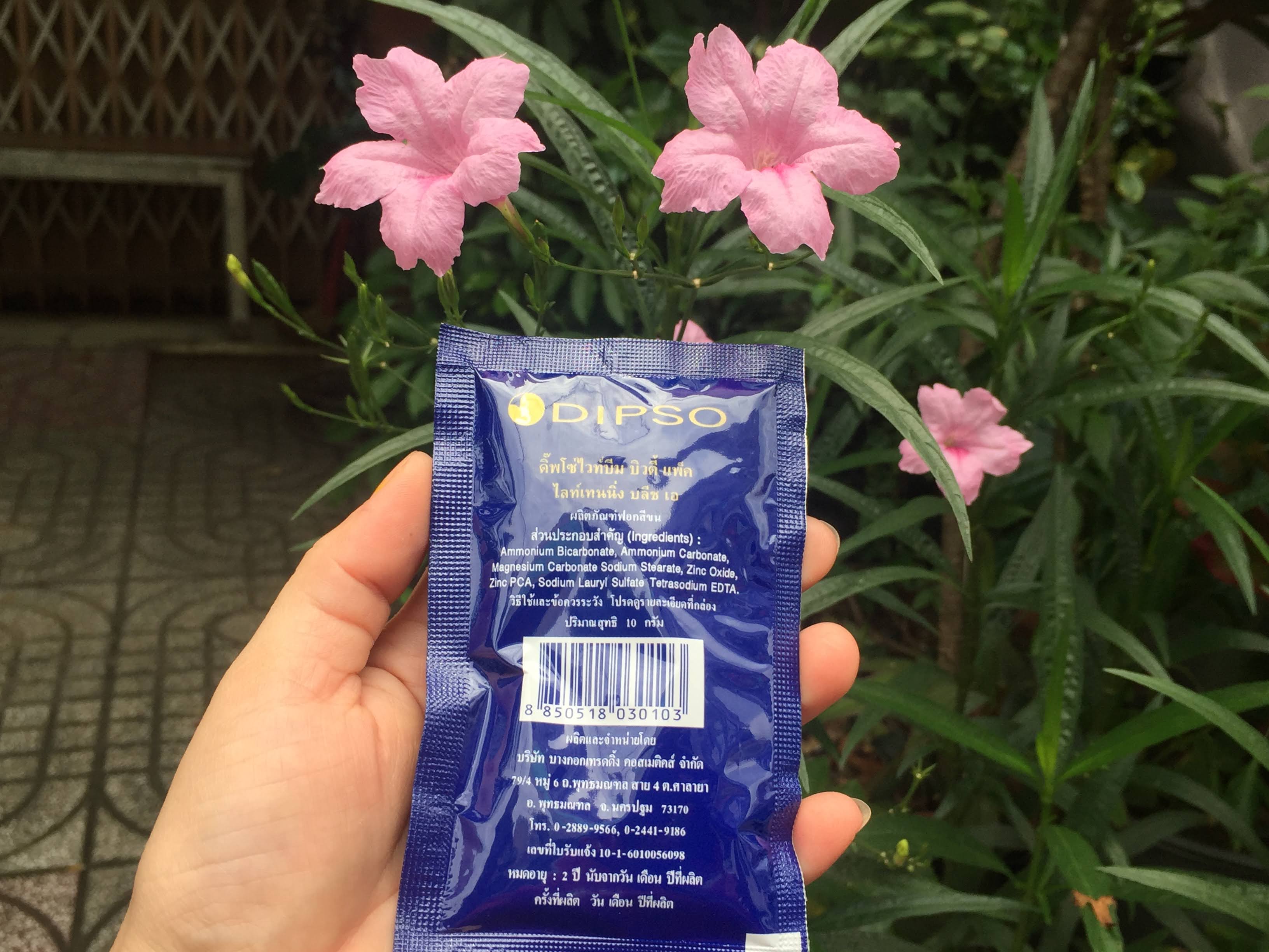 Sét tắm trắng da từ thiên nhiên DIPSO Thái Lan 90 ml