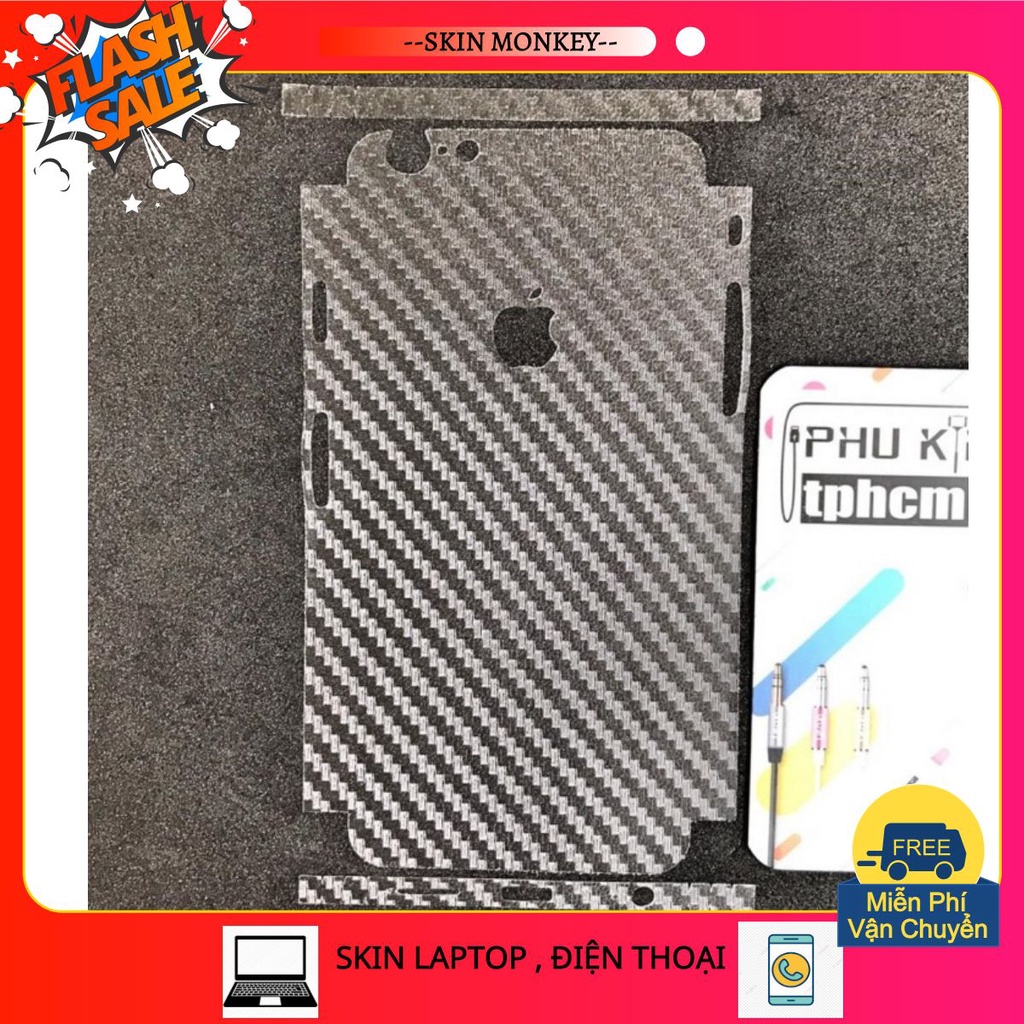 - Dán mặt lưng Carbon iPhone 6/6s