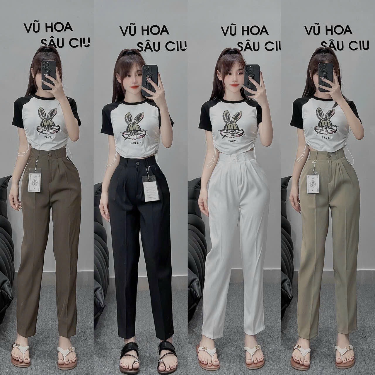 Quần tây nữ baggy công sở - quần bayy hàng đẹp-CHM-mã 333E