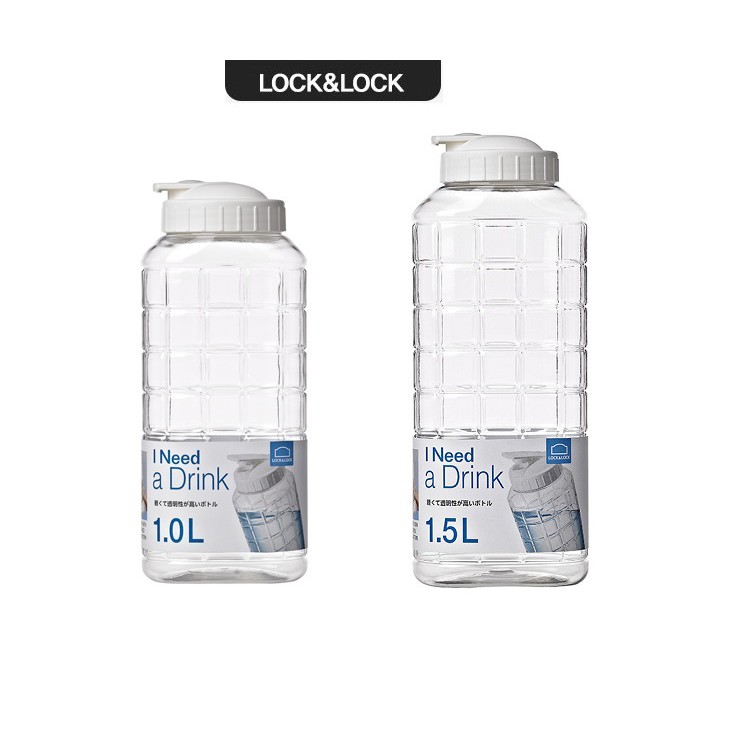 Bình đựng nước Jug Lock&Lock 1.0L - Nắp màu trắng