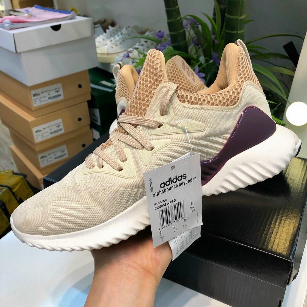 🔥 ẢNH THẬT 🔥 Giày alpha bounce kem nâu