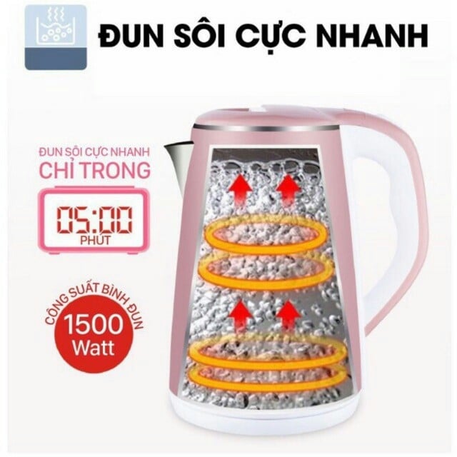 Ấm siêu tốc jiplai thái lan 2.5l cao cấp