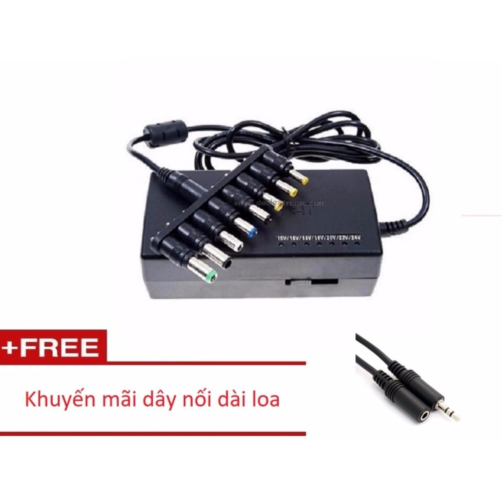 Sạc đa năng cho tất cả các dòng laptop + KM Dây nối dài loa