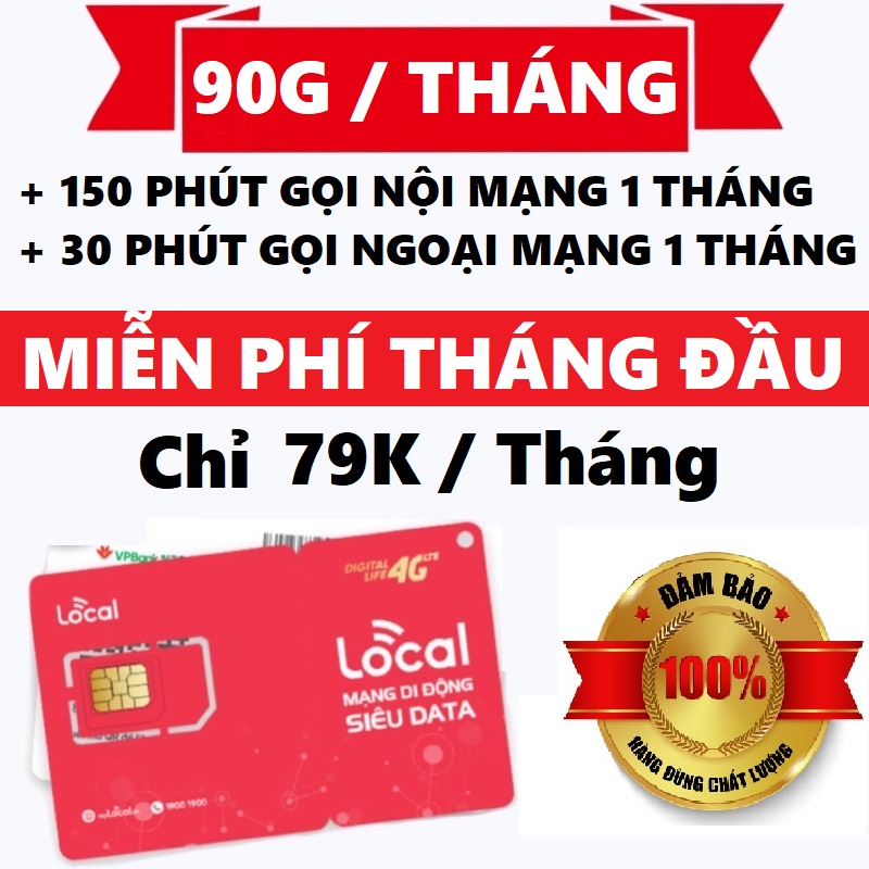 [ 100 TỶ GB ] SIM 4G MOBI XÀI MAX BĂNG THÔNG DATA SIÊU TRUY CẬP Local A79 + MIỄN PHÍ NGHE GỌI NỘI MẠNG NGOẠI MẠNG FREESHIP - CHƯA KÍCH HOẠT.