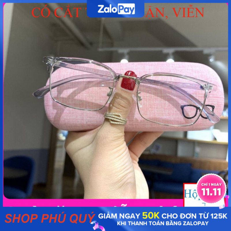 Giá bán Kính Cận Nửa Gọng Thời Trang- Có Cắt Mắt Cận