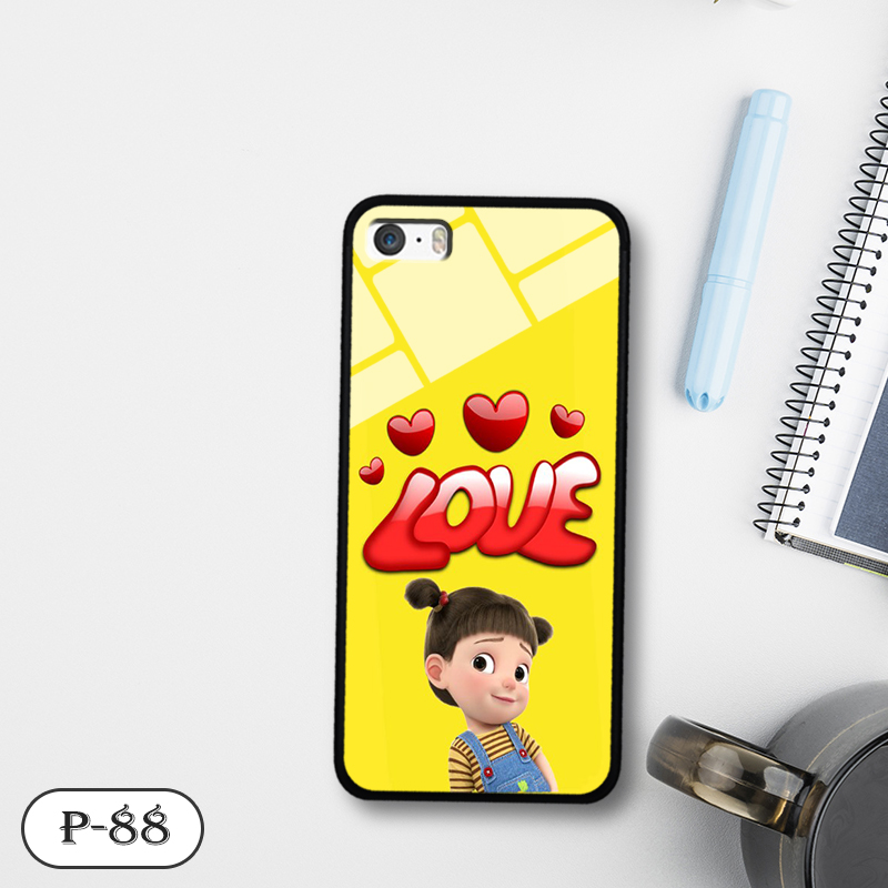 Ốp kính in hình cute IPHONE 5S