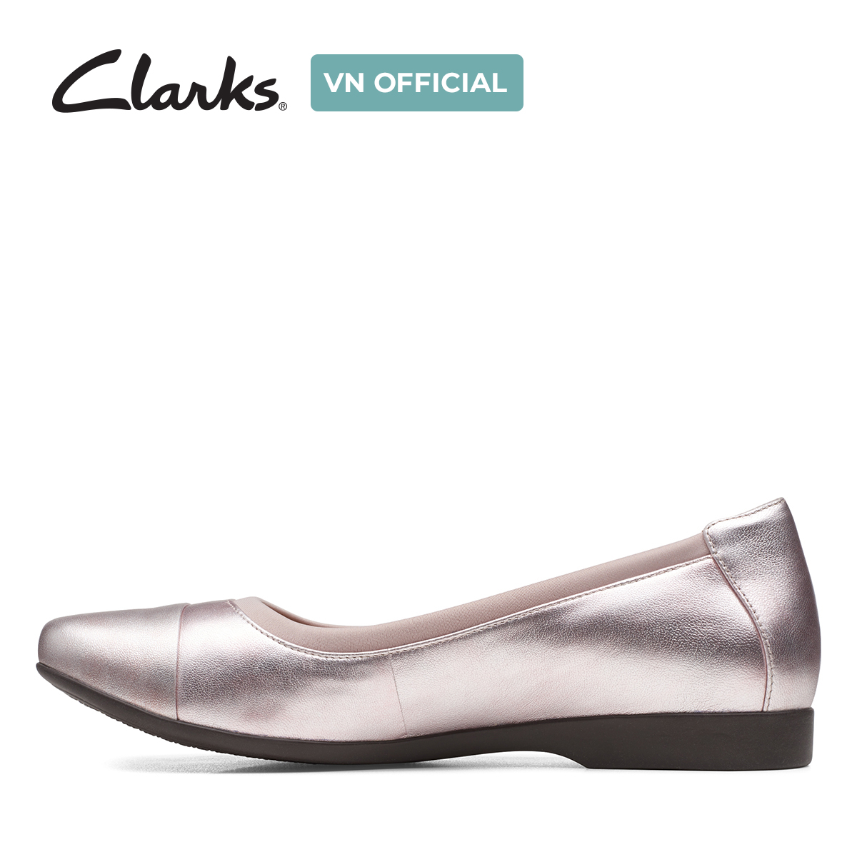 Giày Búp Bê Da Nữ Clarks - Un Darcey Cap2