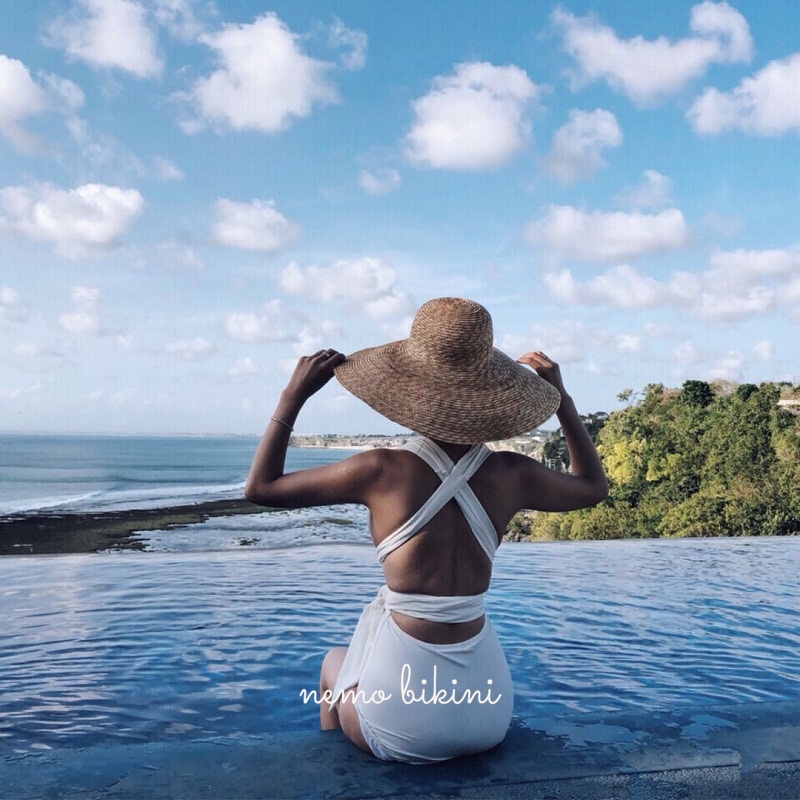 Đồ bơi nữ, bikini đi biển 1 mảnh dây buộc eo Nemo Bikini B54