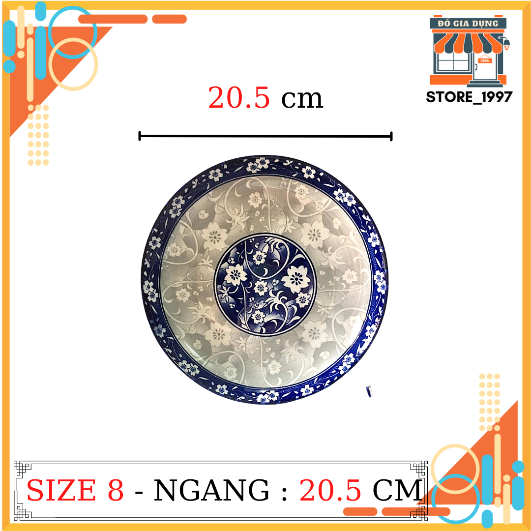 Đĩa sứ sâu lòng bát tràng hoa văn cổ cao cấp