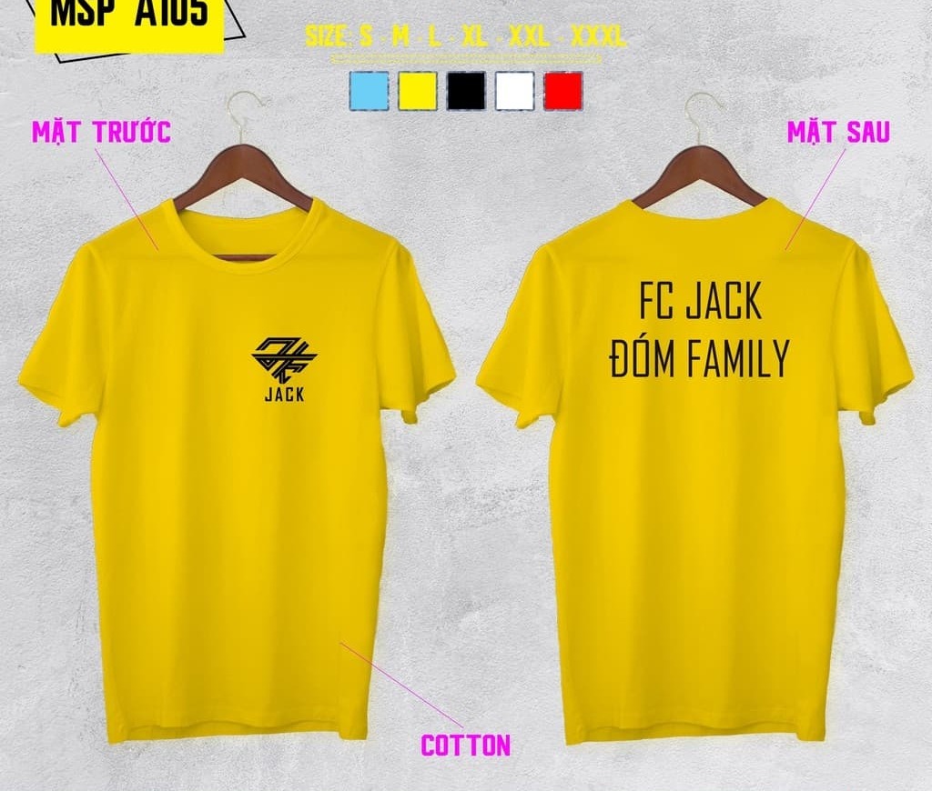 áo Phông Jack Đóm ,  áo Jack Trịnh trần phương tuấn in hình theo yêu cầu có size