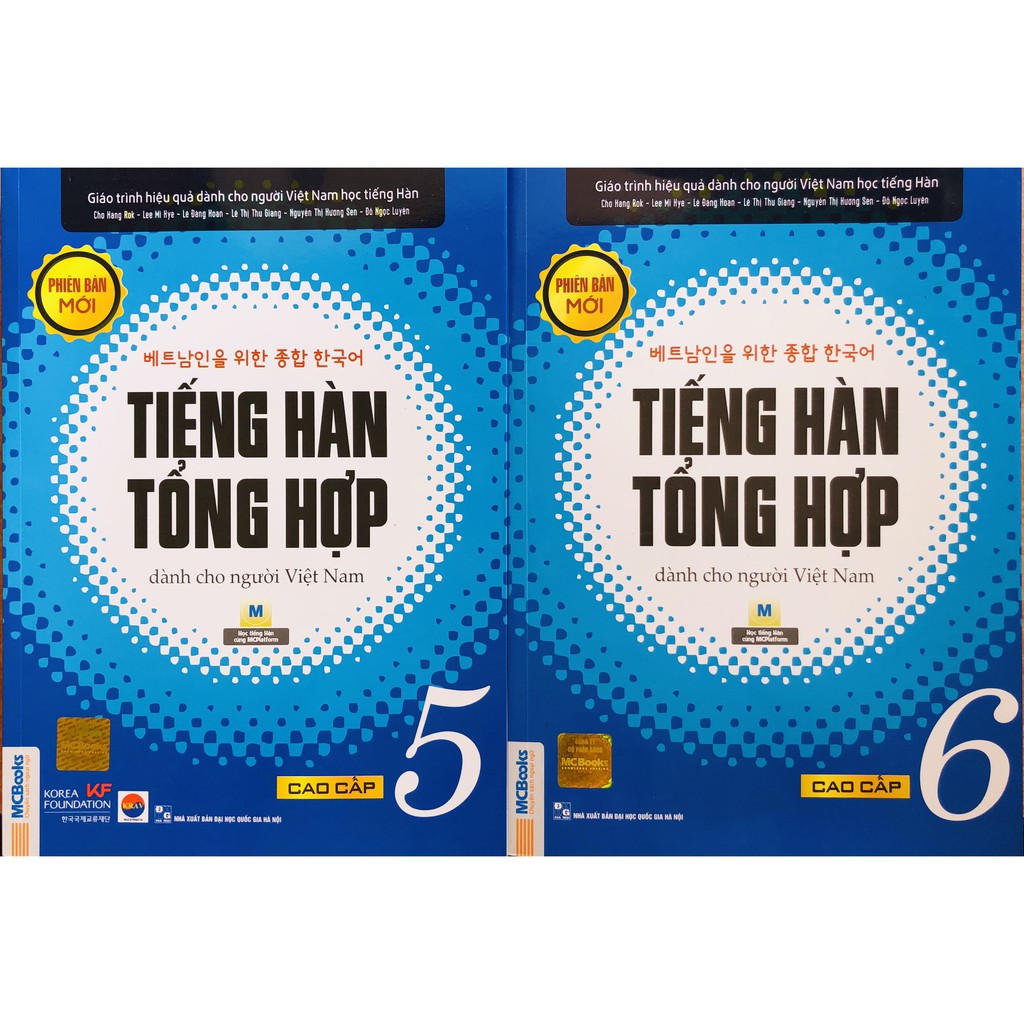[HCM]Sách - Combo Tiếng Hàn Tổng Hợp Dành Cho Người Việt Nam cao cấp 5 - 6 (SGK) bản 1 màu