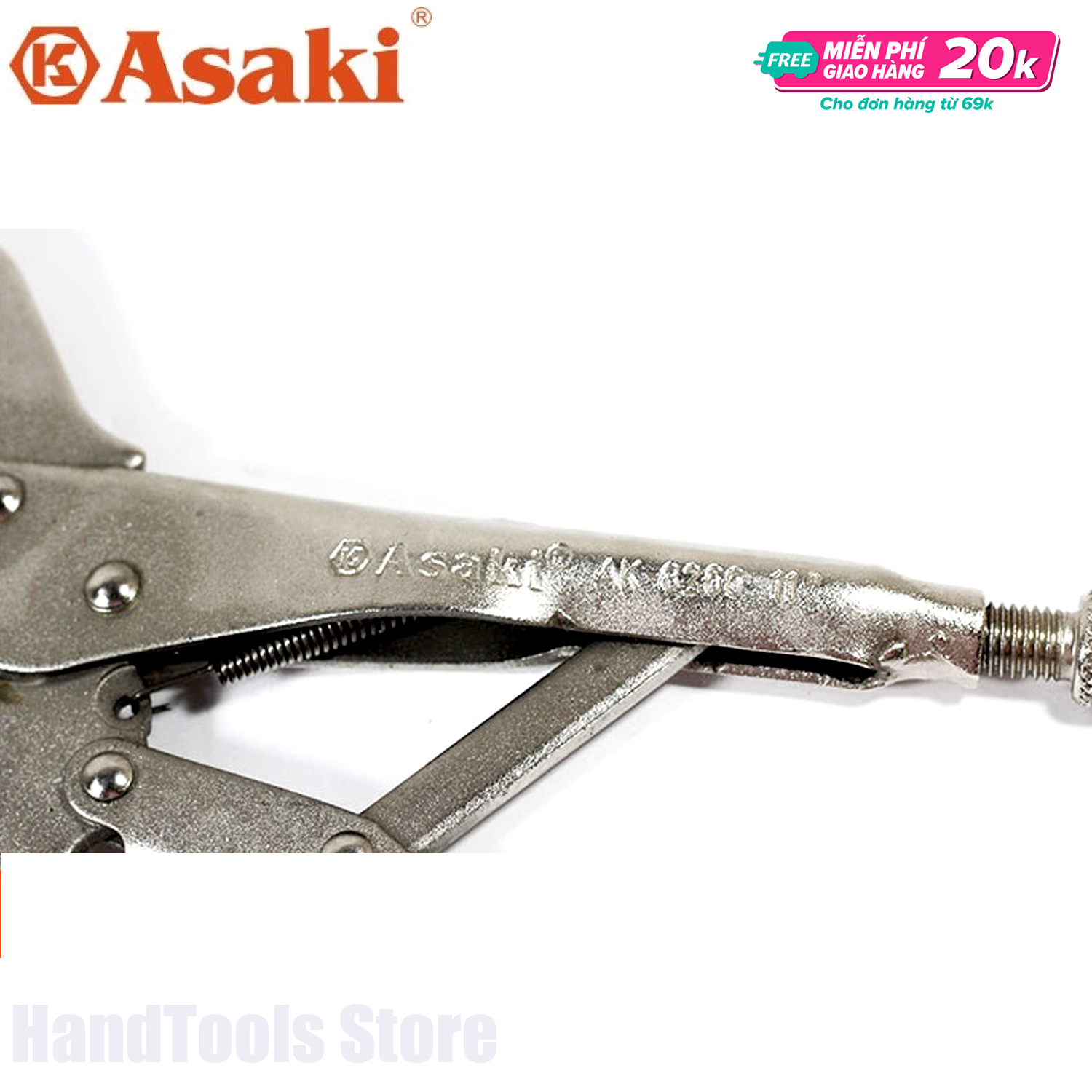 Kìm chết Asaki 11 inch AK-8266